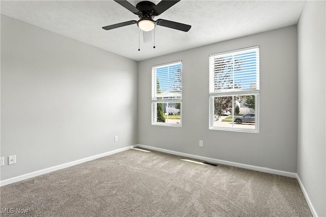 107 Lakeview Cir, Amherst, OH 44001 - spare room with carpet and a ceiling fan