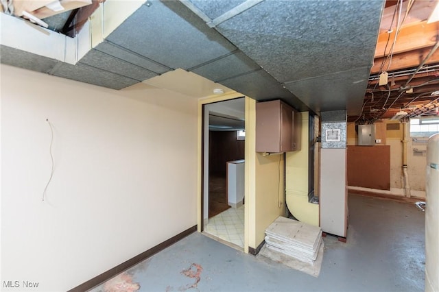 4766 Brookwood Dr, Brooklyn, OH 44144 - below grade area with electric panel and baseboards