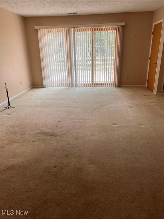 19510 Lorain Rd Unit 201, Fairview Park, OH 44126 - empty room with healthy amount of natural light, light carpet, and a textured ceiling