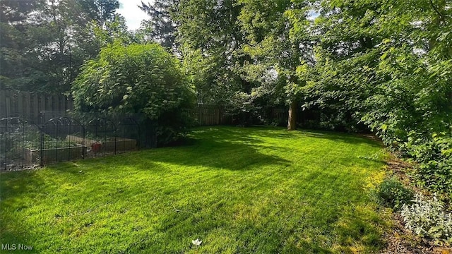 237 Kraft St, Berea, OH 44017 - fenced backyard featuring a vegetable garden