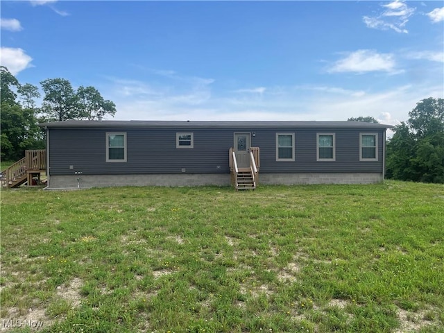 83478 Monzula Rd, Cadiz, OH 43907 - rear view of house with a lawn