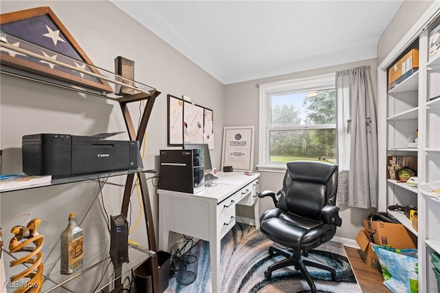 8902 Taylor May Rd, Chagrin Falls, OH 44023 - office featuring baseboards and wood finished floors