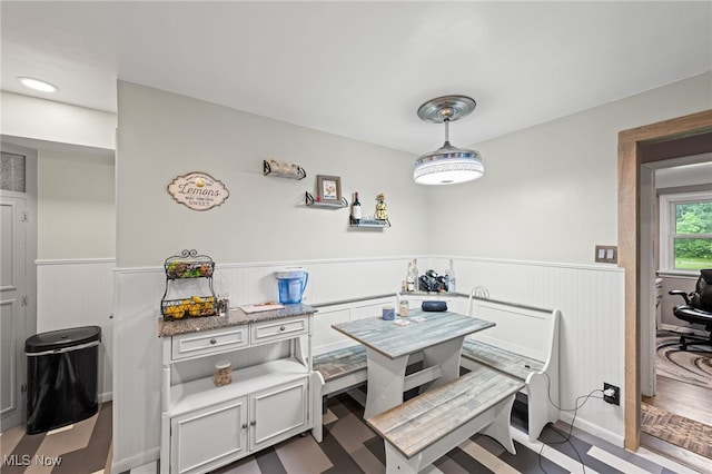 8902 Taylor May Rd, Chagrin Falls, OH 44023 - dining space with a wainscoted wall