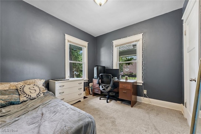 1901 Newton St, Akron, OH 44305 - bedroom with light carpet and a desk
