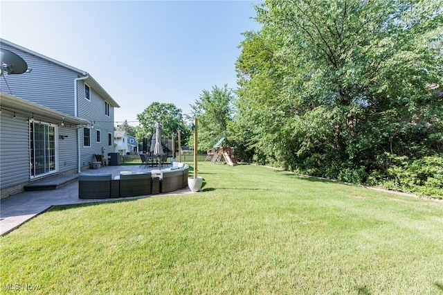 14344 S Gateway Dr, North Royalton, OH 44133 - view of grassy yard with a playground and a patio