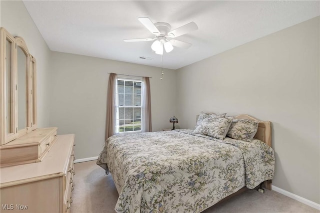 2021 King James Pkwy Unit 228, Westlake, OH 44145 - bedroom featuring light carpet and a ceiling fan
