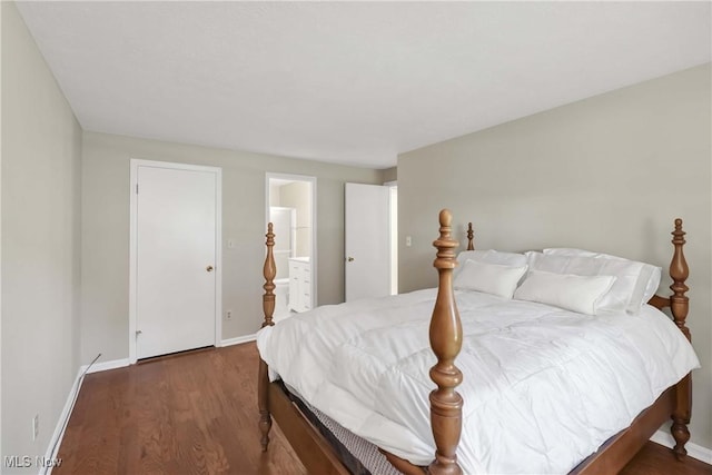 2021 King James Pkwy Unit 228, Westlake, OH 44145 - bedroom with wood finished floors and ensuite bathroom