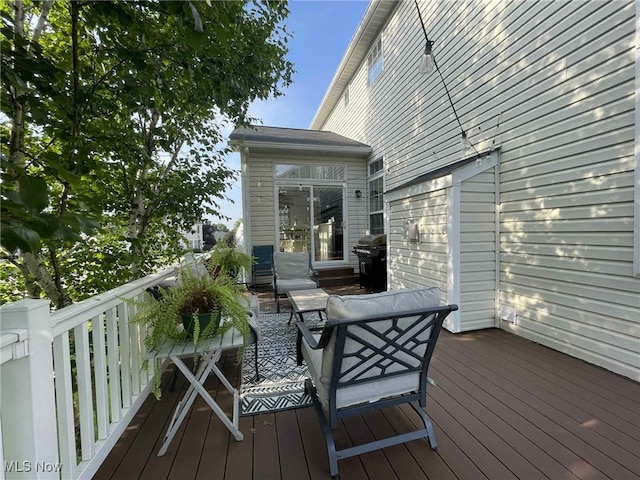 7509 Galena Ave NW, Canal Fulton, OH 44614 - deck featuring an outdoor hangout area and grilling area
