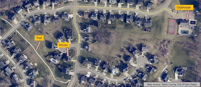 7509 Galena Ave NW, Canal Fulton, OH 44614 - aerial map of property and surrounding area