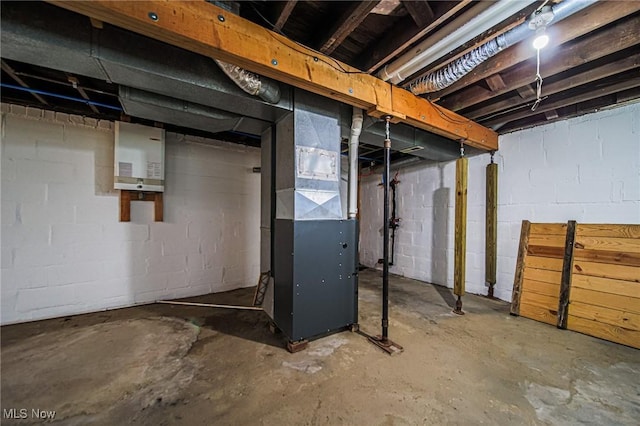 3006 6th St SW, Canton, OH 44710 - unfinished basement featuring heating unit