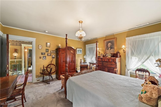10921 Wade Park Ave, Cleveland, OH 44106 - bedroom with carpet flooring and ornamental molding