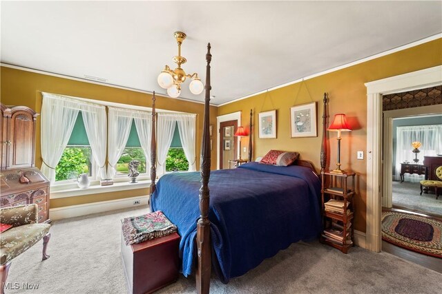 10921 Wade Park Ave, Cleveland, OH 44106 - bedroom with carpet floors and crown molding