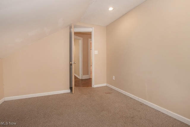 7508 Theota Ave, Parma, OH 44129 - bonus room featuring light colored carpet, vaulted ceiling, and recessed lighting