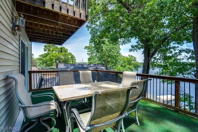 3613 Peninsula Dr, Akron, OH 44319 - balcony featuring outdoor dining space