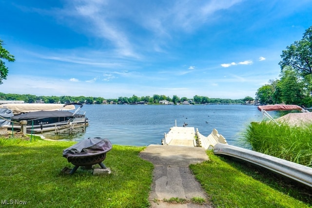 3613 Peninsula Dr, Akron, OH 44319 - dock featuring a water view