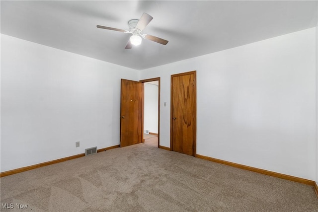 3788 Manchester Rd, Coventry, OH 44319 - carpeted spare room featuring ceiling fan and baseboards