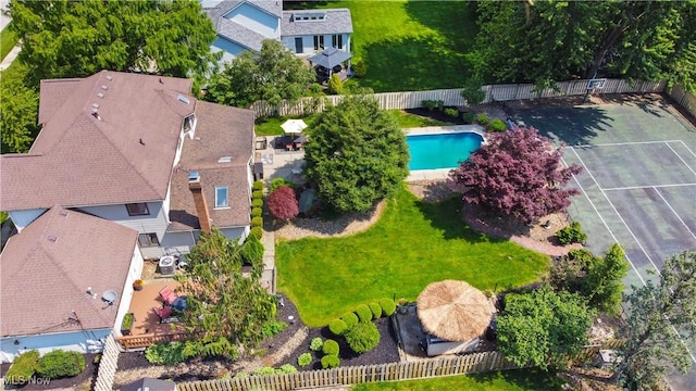 195 Sleepy Hollow Dr, Amherst, OH 44001 - aerial view of a pool area