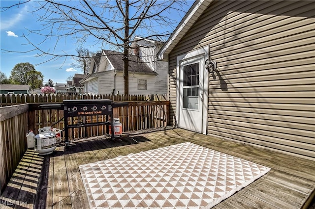 37 S Cedar St, Geneva, OH 44041 - view of wooden deck