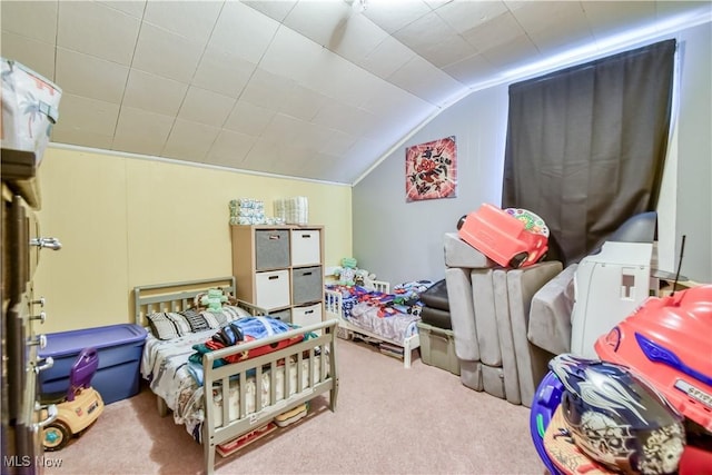 37 S Cedar St, Geneva, OH 44041 - carpeted bedroom featuring vaulted ceiling