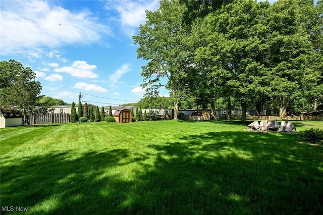 26788 Skyline Dr, Olmsted Twp, OH 44138 - view of yard with a storage unit