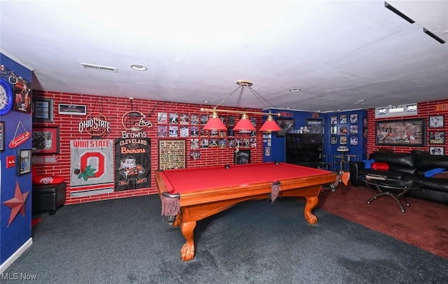 26788 Skyline Dr, Olmsted Twp, OH 44138 - playroom featuring carpet flooring and billiards table