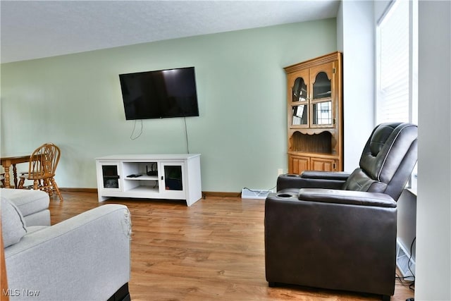 3189 Woodland Trl Unit A, Cortland, OH 44410 - living area with baseboards and light wood-style flooring