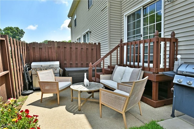 3189 Woodland Trl Unit A, Cortland, OH 44410 - view of patio with a grill