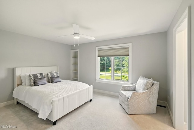 3880 Waterford Ct, Orange, OH 44122 - bedroom featuring light colored carpet and ceiling fan