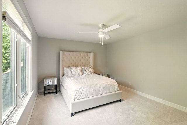 3880 Waterford Ct, Orange, OH 44122 - bedroom featuring light carpet and a ceiling fan