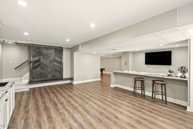 3880 Waterford Ct, Orange, OH 44122 - bar with light wood finished floors and recessed lighting