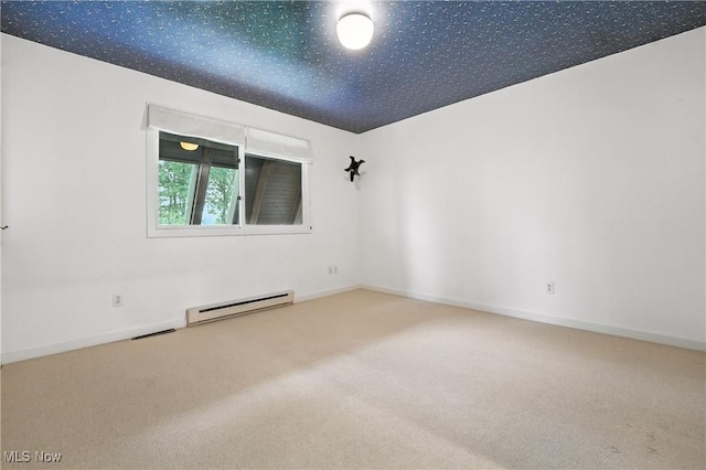 263 E Pne Lake Rd, North Lima, OH 44452 - carpeted spare room with a baseboard heating unit and baseboards