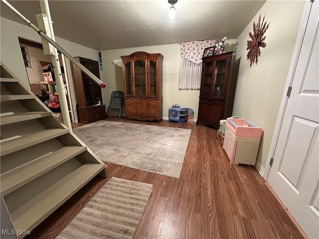 3028 Amsterdam Rd SE, Scio, OH 43988 - foyer featuring wood finished floors and concrete block wall