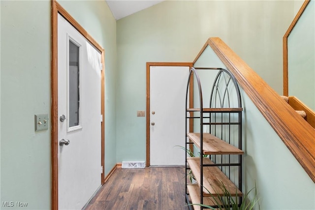 1558 Windcrest St NW, North Canton, OH 44720 - corridor featuring dark wood finished floors and baseboards
