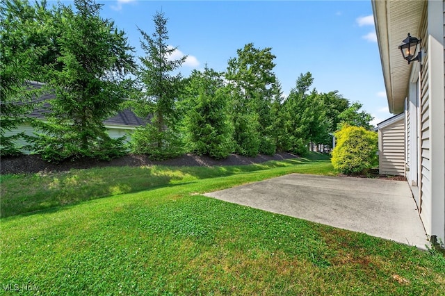 498 Water Pointe Ln, Brunswick, OH 44212 - view of grassy yard with a patio area