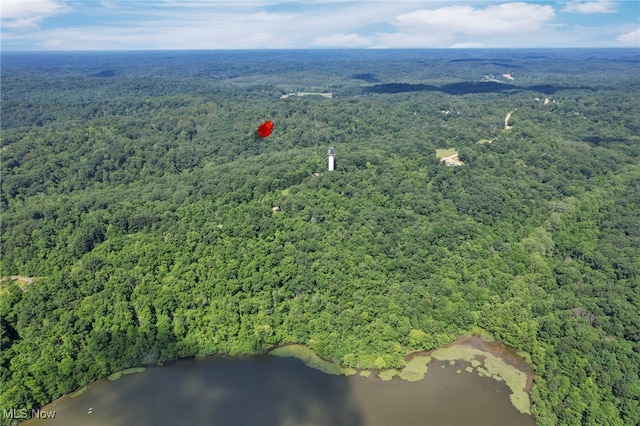 11140 Andrus Dr, Glouster, OH 45732 - aerial overview of property's location featuring a heavily wooded area and a large body of water