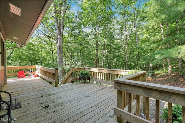 11140 Andrus Dr, Glouster, OH 45732 - view of wooden deck
