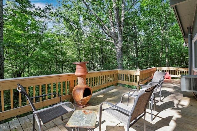 11140 Andrus Dr, Glouster, OH 45732 - view of wooden deck