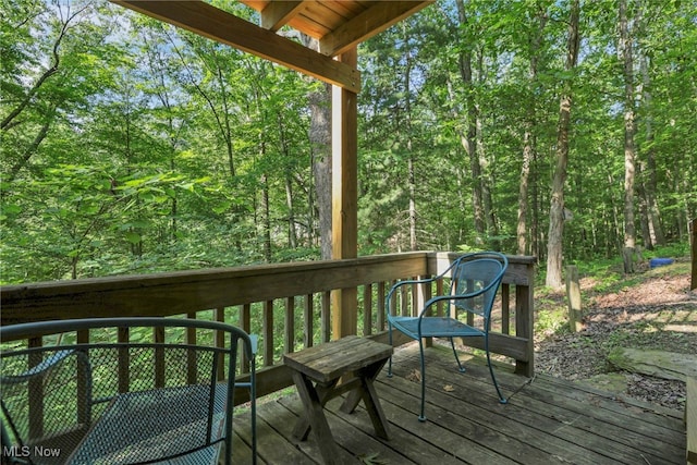 11140 Andrus Dr, Glouster, OH 45732 - view of wooden deck
