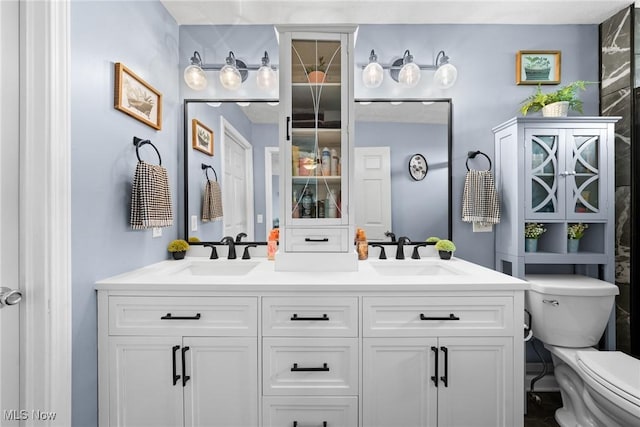 866 Brightwood Ct, Brunswick, OH 44212 - full bathroom featuring toilet and double vanity