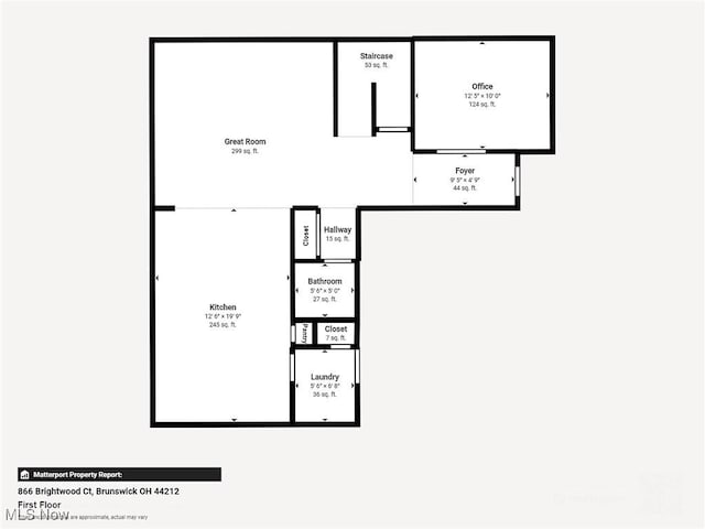 866 Brightwood Ct, Brunswick, OH 44212 - view of home floor plan