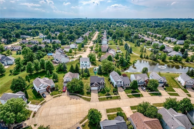 866 Brightwood Ct, Brunswick, OH 44212 - aerial perspective of suburban area with a large body of water