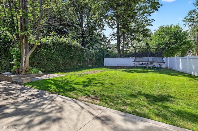 14370 Washington Blvd, University Heights, OH 44118 - fenced backyard with a trampoline