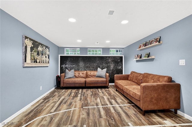 14370 Washington Blvd, University Heights, OH 44118 - living room with wood finished floors and recessed lighting