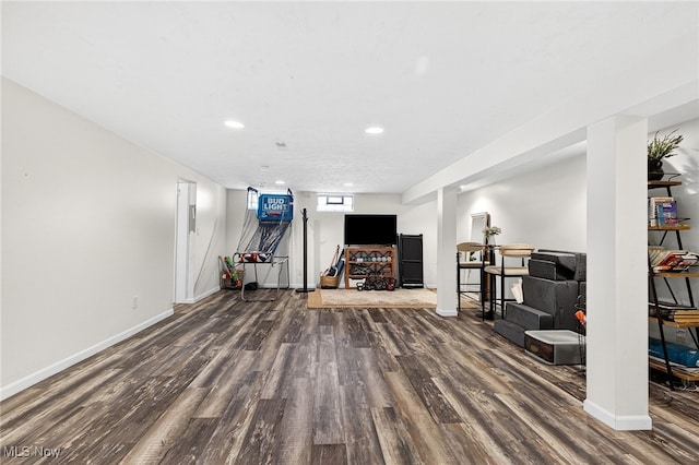 14370 Washington Blvd, University Heights, OH 44118 - workout area with wood finished floors and recessed lighting