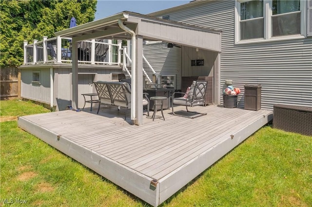 4950 Trafalgar St SW, Canton, OH 44706 - deck featuring stairs