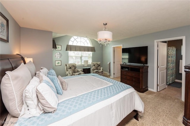 3139 Junior Pkwy, Brunswick, OH 44212 - bedroom featuring carpet floors and a chandelier