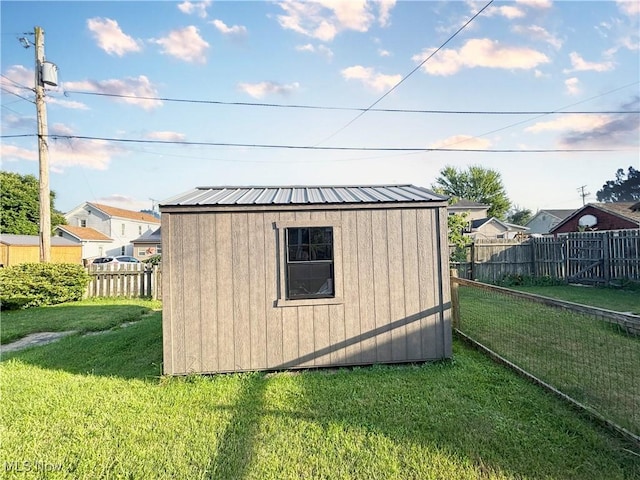 707 Jefferson St, Toronto, OH 43964 - view of shed featuring a fenced backyard