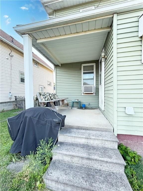 707 Jefferson St, Toronto, OH 43964 - covered porch with cooling unit and grilling area