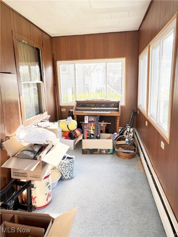 707 Jefferson St, Toronto, OH 43964 - sunroom featuring a baseboard radiator