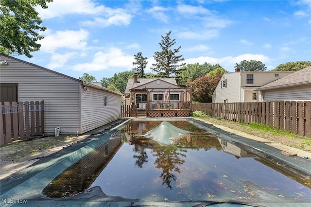 4843 Summer Ln, Brooklyn, OH 44144 - view of pool featuring a wooden deck